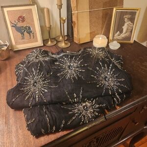 Vintage Black Beaded St. Malo Dress